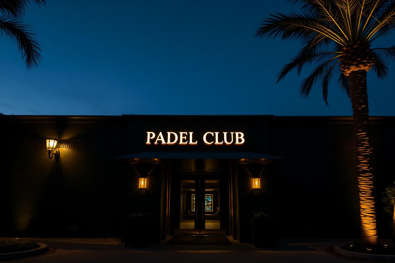 The Verdant clubhouse at dusk