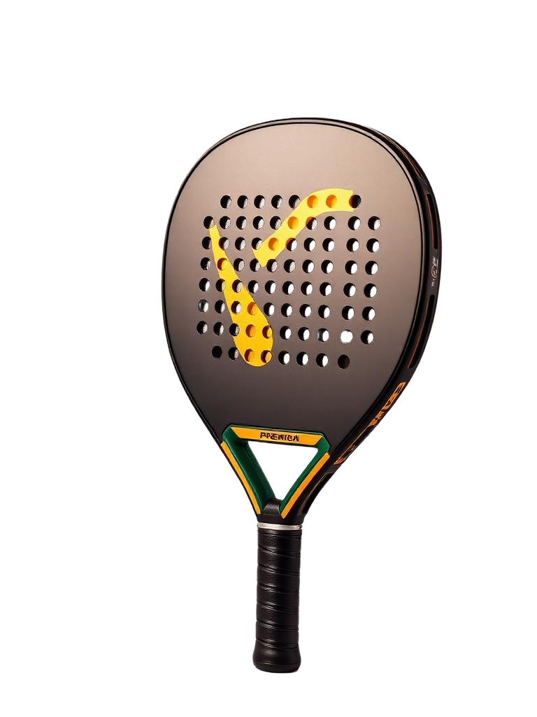 Padel racket representing the court choice